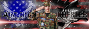 Air Force - V.2 - Poster/Banner Panoramic-Photoshop Template - Photo Solutions