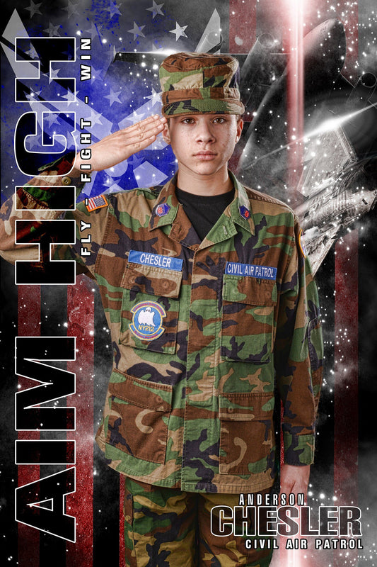 Air Force - V.2 - Heroes Series - Poster/Banner-Photoshop Template - Photo Solutions
