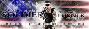 American Soldier - V.2 - Poster/Banner Panoramic-Photoshop Template - Photo Solutions