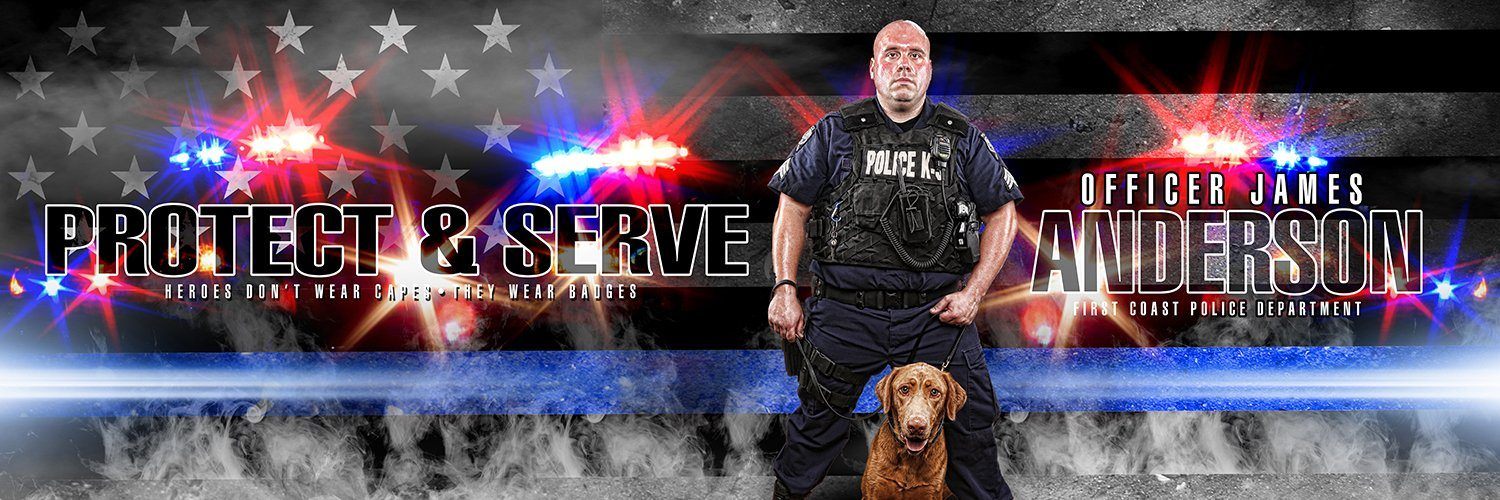 Police - V.2 - Poster/Banner Panoramic-Photoshop Template - Photo Solutions