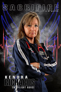 EMT Flight Nurse - V.3 - Heroes Series - Poster/Banner-Photoshop Template - Photo Solutions