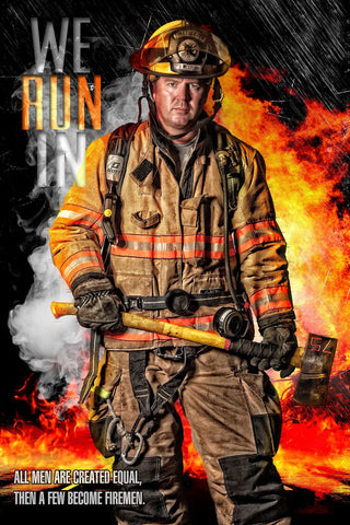 Fireman - V.3 - Heroes Series - Poster/Banner-Photoshop Template - Photo Solutions
