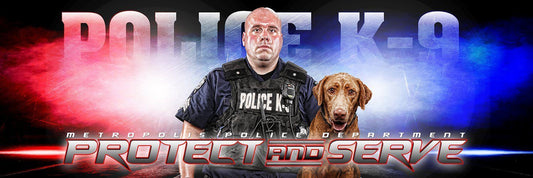 Police- V.3 - Poster/Banner Panoramic-Photoshop Template - Photo Solutions