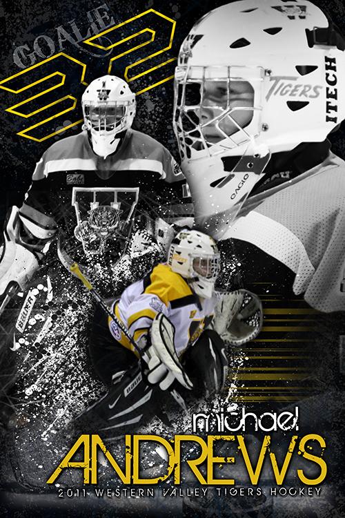 Hockey v.5 - Action Extraction Poster/Banner-Photoshop Template - Photo Solutions
