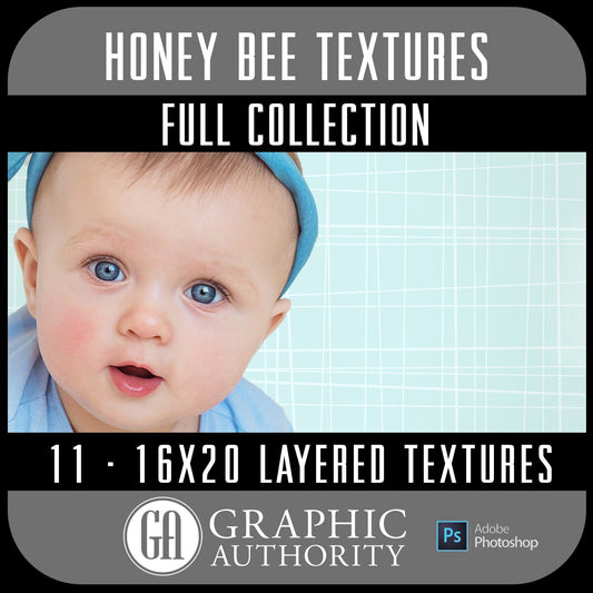 Honey Bee - 16x20 Layered Textures - Full Collection-Photoshop Template - Graphic Authority