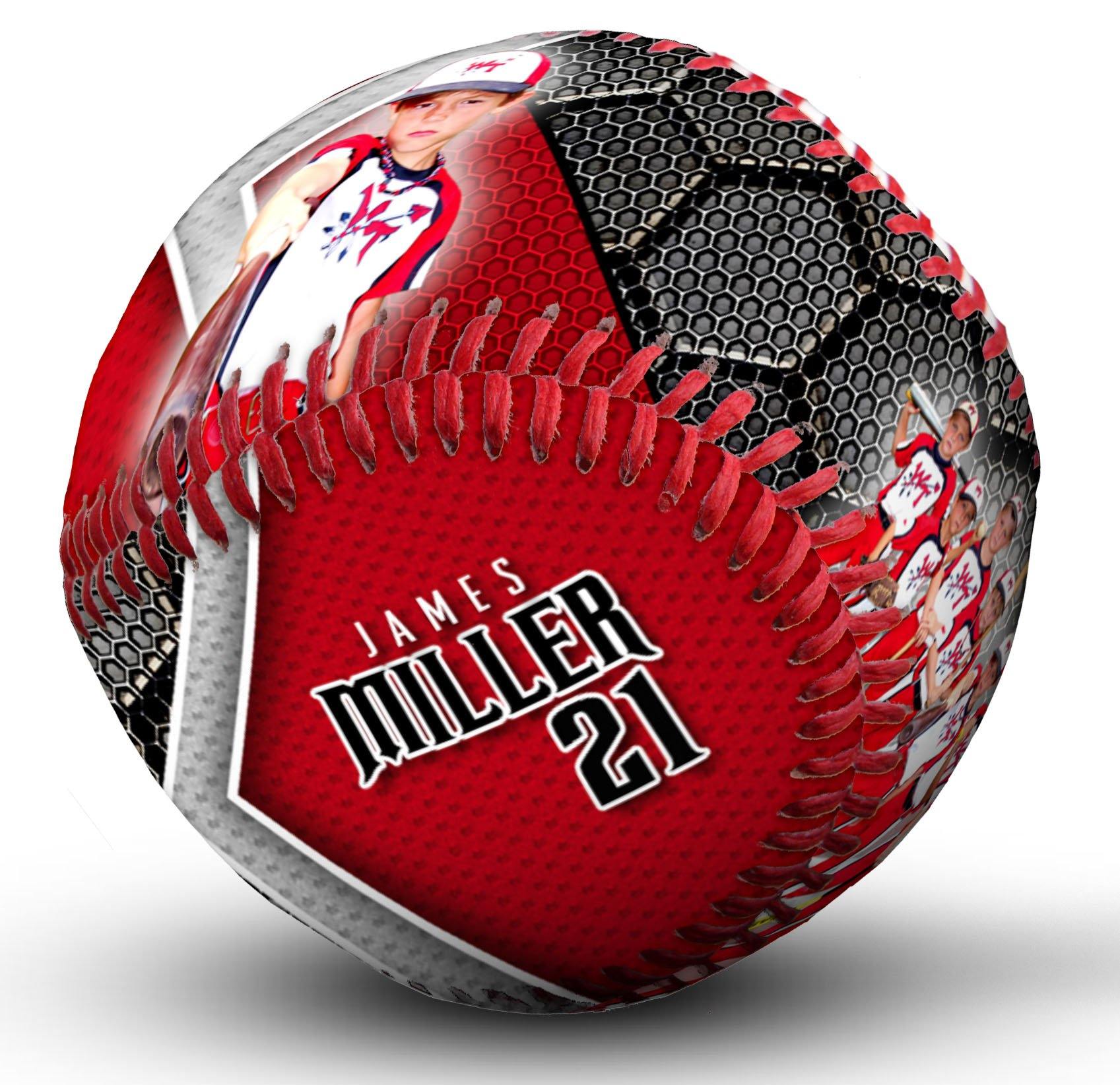 Honeycomb - V.1 - Baseball - Make-A-Ball Photoshop Template-Photoshop Template - PSMGraphix