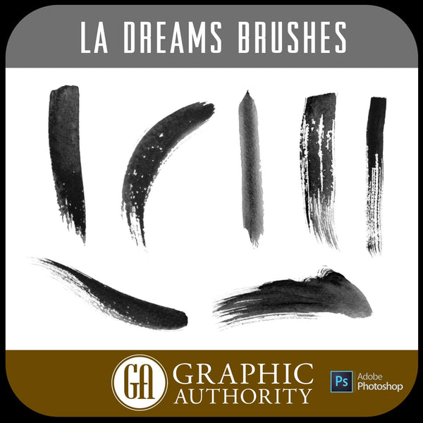 LA Dreams Collection Photoshop ABR Brushes-Photoshop Template - Graphic Authority