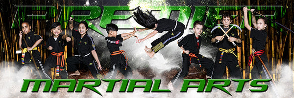 Bundle Template Set - Martial Arts Series Panoramics-Photoshop Template - PSMGraphix