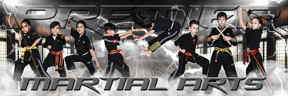 Bundle Template Set - Martial Arts Series Panoramics-Photoshop Template - PSMGraphix