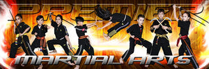 Hardwood Flare - Martial Arts Series - Poster/Banner Panoramic-Photoshop Template - Photo Solutions