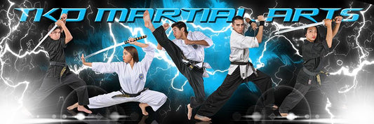 Lightning - Martial Arts Series - Poster/Banner Panoramic-Photoshop Template - Photo Solutions