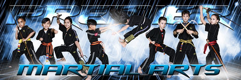 Rain Storm - Martial Arts Series - Poster/Banner Panoramic-Photoshop Template - Photo Solutions