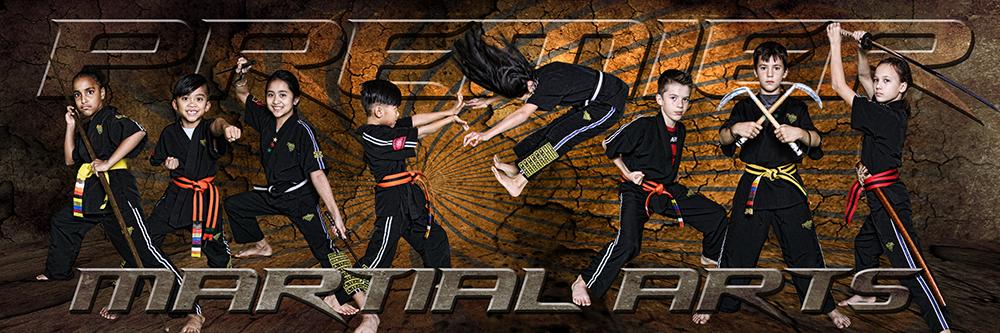 Rising Sun - Martial Arts Series - Poster/Banner Panoramic-Photoshop Template - Photo Solutions