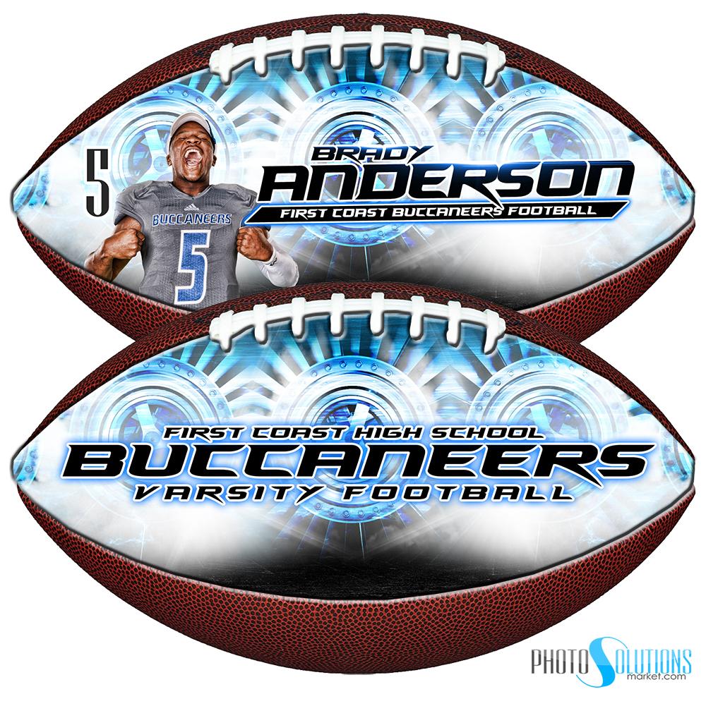 Turbine - Make-A-Ball - Football Template-Photoshop Template - Photo Solutions