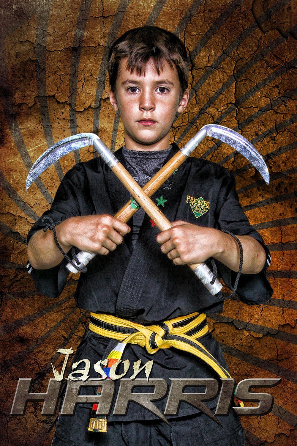 Rising Sun - Martial Arts Series - Poster/Banner V-Photoshop Template - Photo Solutions