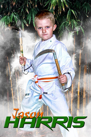 Bamboo Forest - Martial Arts Series - Poster/Banner V-Photoshop Template - Photo Solutions