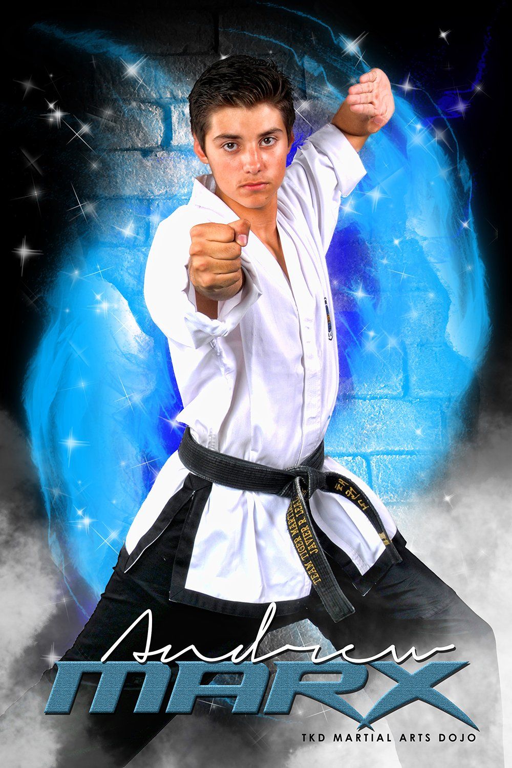 Brick Fire - Martial Arts Series - Poster/Banner V-Photoshop Template - Photo Solutions