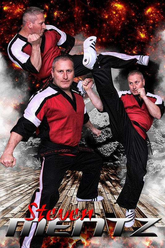 Devastation - Martial Arts Series - Poster/Banner V-Photoshop Template - Photo Solutions
