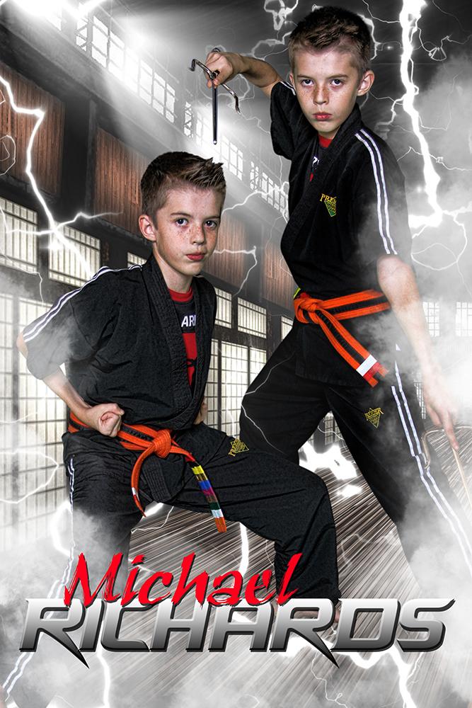 Electric Dojo - Martial Arts Series - Poster/Banner V-Photoshop Template - Photo Solutions