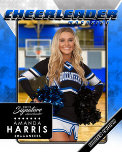 Signature Player - Cheer - V2 - Drop-In Magazine Cover Template-Photoshop Template - Photo Solutions