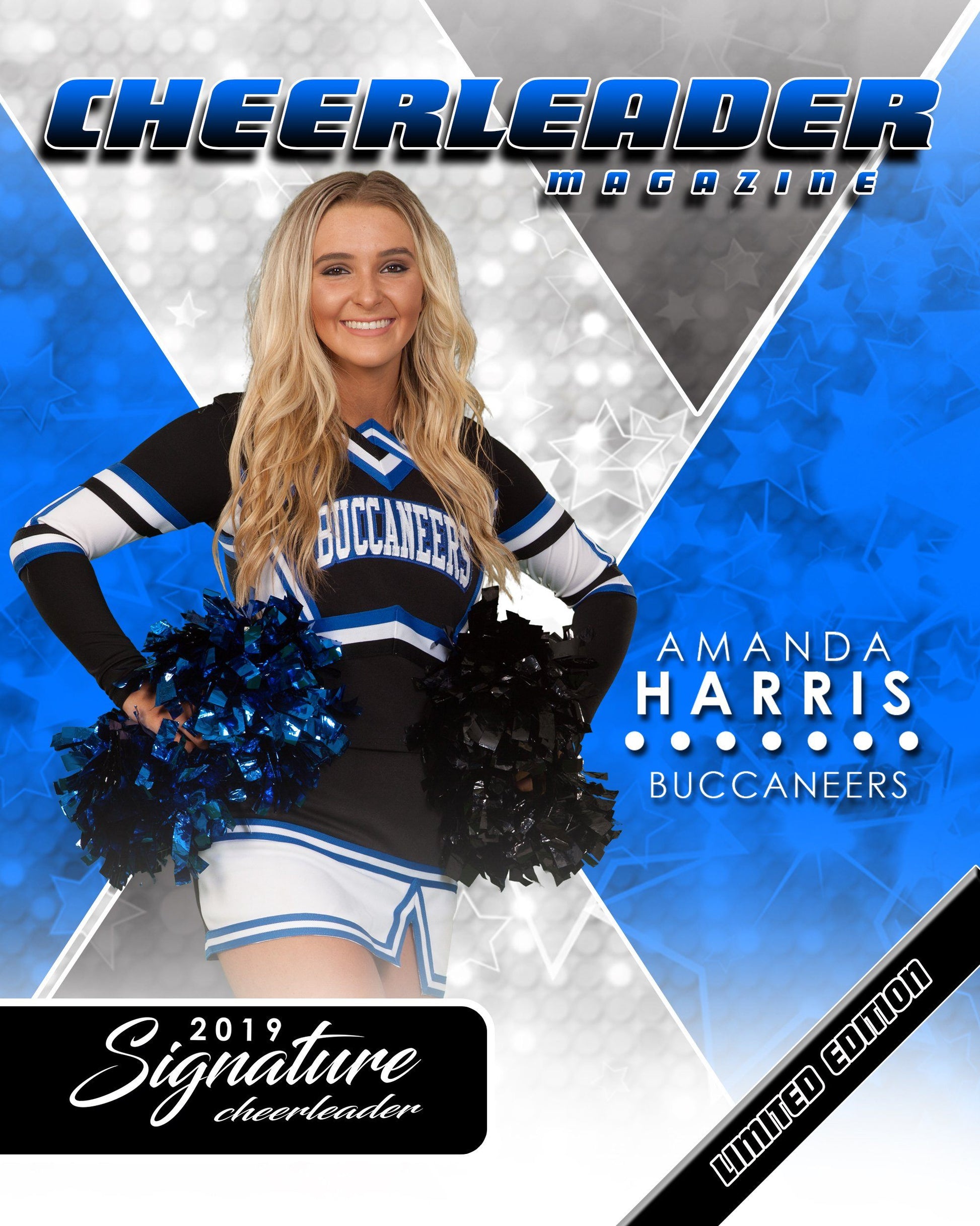 Signature Player - Cheer - V2 - Extraction Magazine Cover Template-Photoshop Template - Photo Solutions