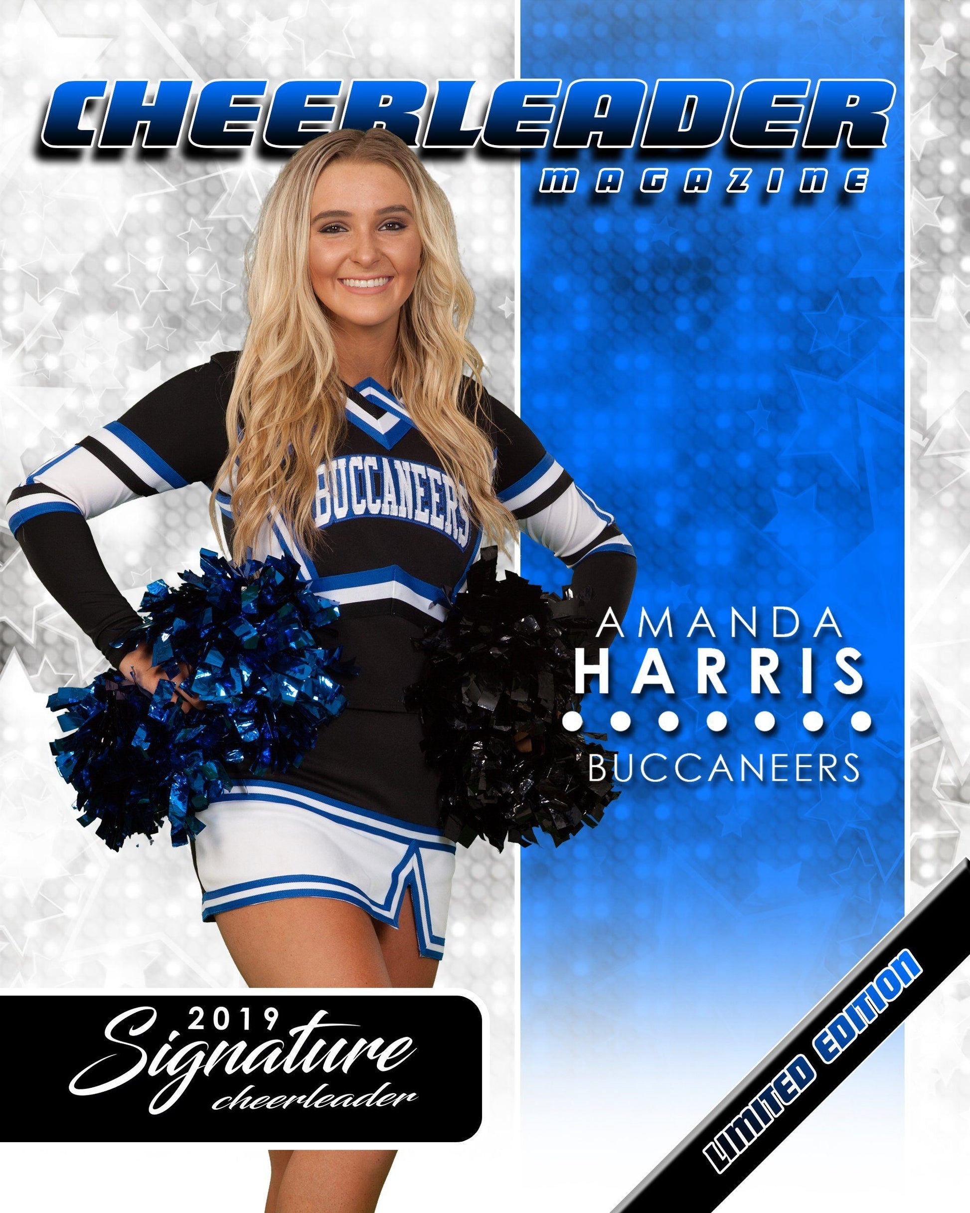 Signature Player - Cheer - V1 - Extraction Magazine Cover Template-Photoshop Template - Photo Solutions