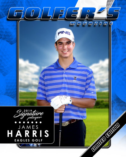 Signature Player - Golf - V3 - T&I Drop-In Collection-Photoshop Template - Photo Solutions