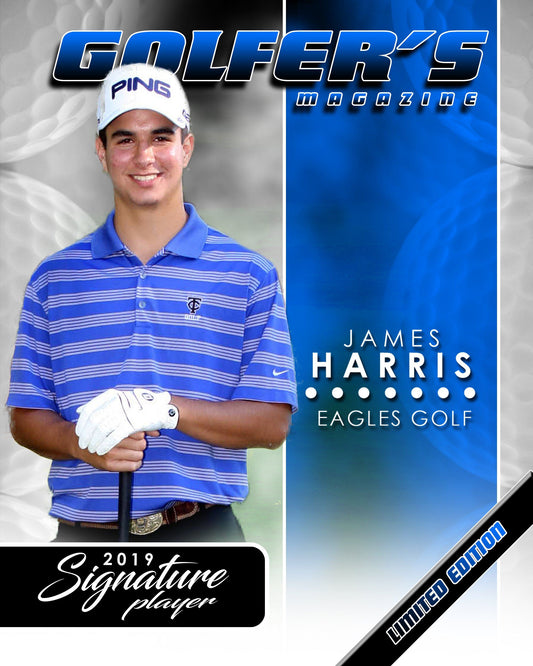 Signature Player - Golf - V1 - Extraction Magazine Cover Template-Photoshop Template - Photo Solutions