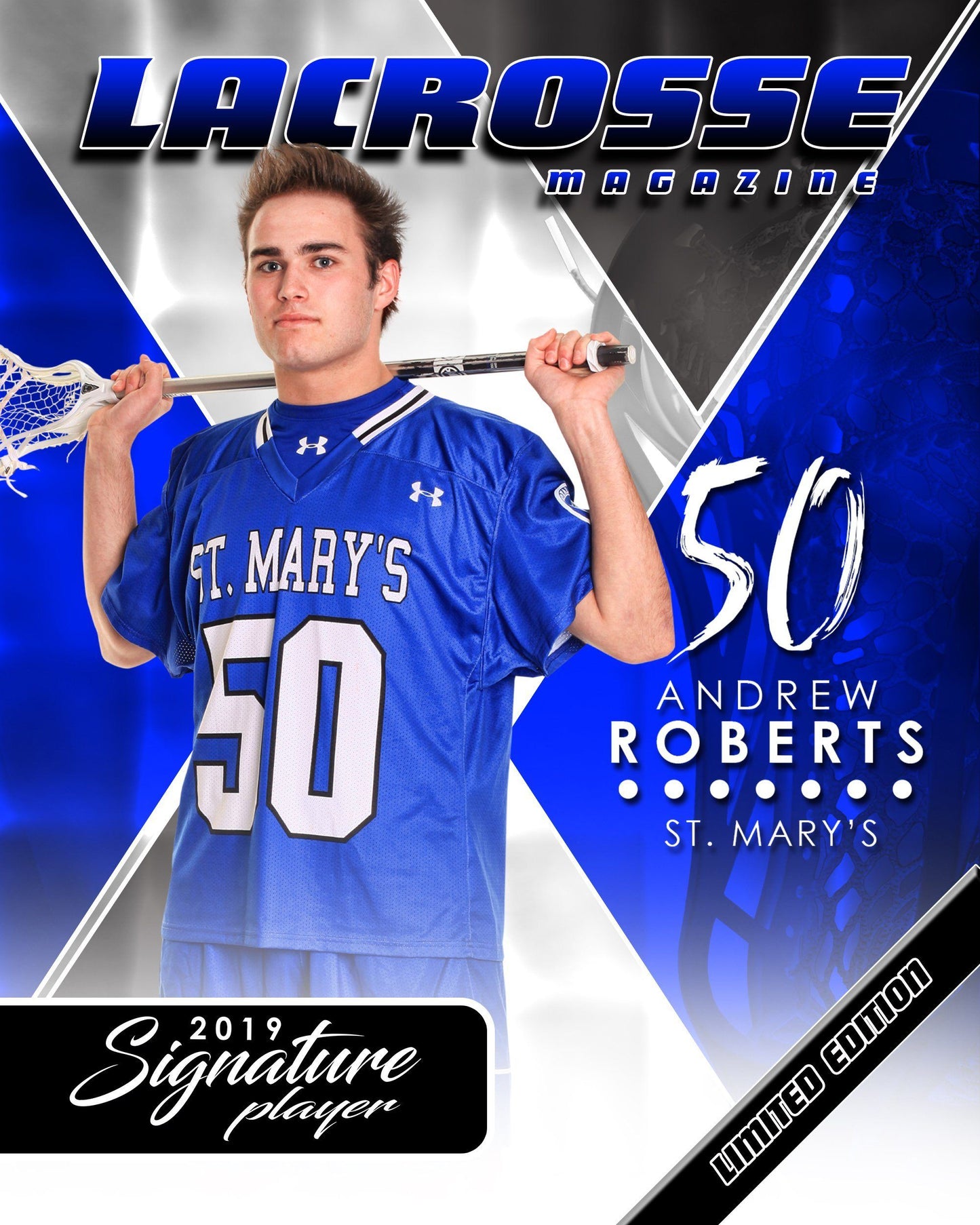Signature Player - Lacrosse - V2 - T&I Extraction Collection-Photoshop Template - Photo Solutions