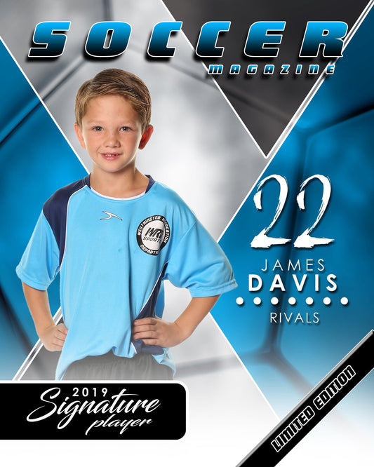 Signature Player - Soccer - V2 - Extraction Magazine Cover Template-Photoshop Template - Photo Solutions