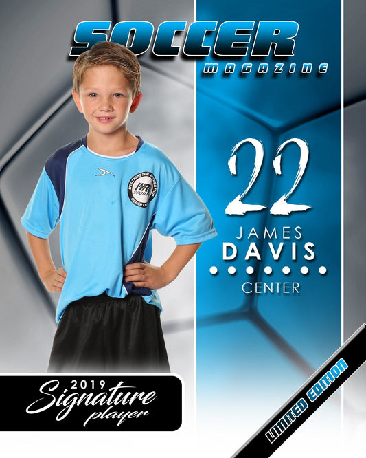 Signature Player - Soccer - V1 - Extraction Magazine Cover Template-Photoshop Template - Photo Solutions