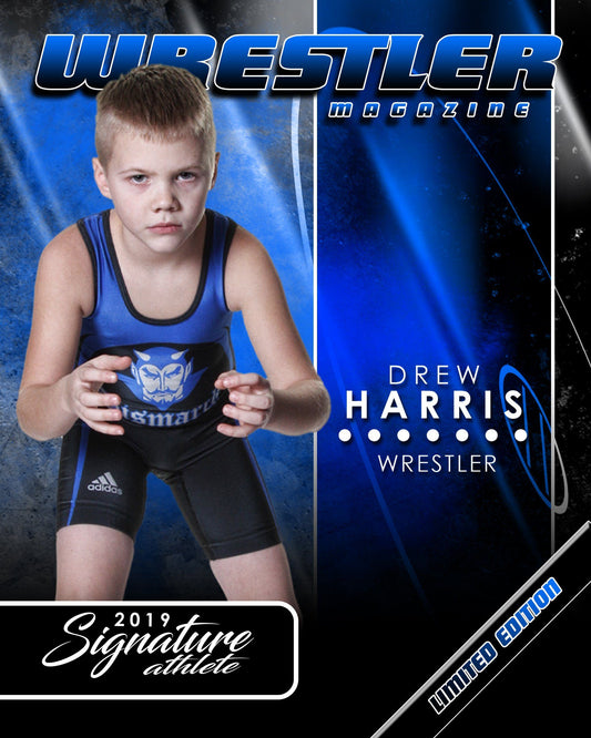 Signature Player - Wrestling - V1 - Extraction Magazine Cover Template-Photoshop Template - Photo Solutions
