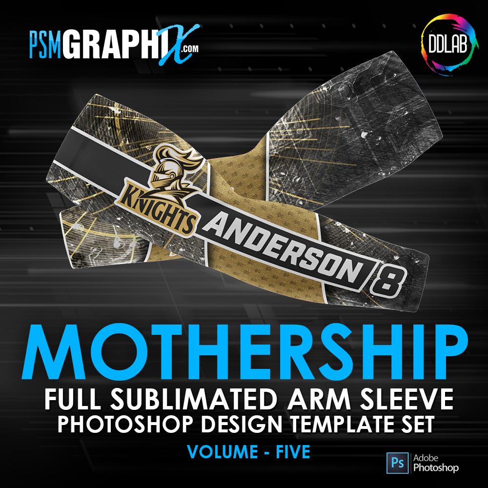 MOTHERSHIP - V5 - Arm Sleeve Photoshop Template-Photoshop Template - PSMGraphix