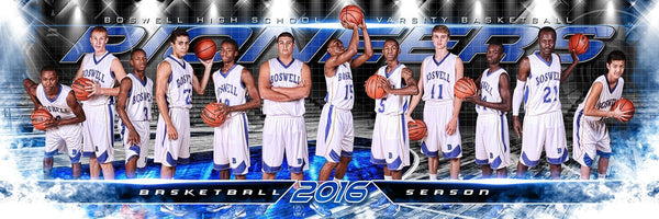 Fast Break - MVP Series - Panoramic-Photoshop Template - Photo Solutions