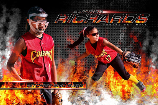 Hot Streak - MVP Series - Player Banner & Poster Template H-Photoshop Template - Photo Solutions