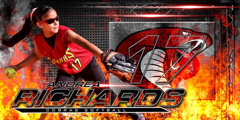 Hot Streak - MVP Series - 10x20 Individual Poster/Banner-Photoshop Template - Photo Solutions