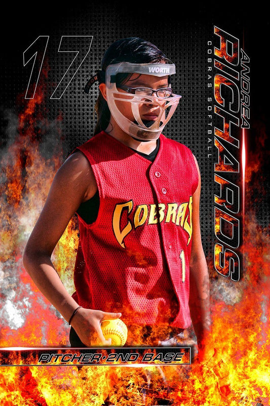 Hot Streak - MVP Series - Player Banner & Poster Template V-Photoshop Template - Photo Solutions