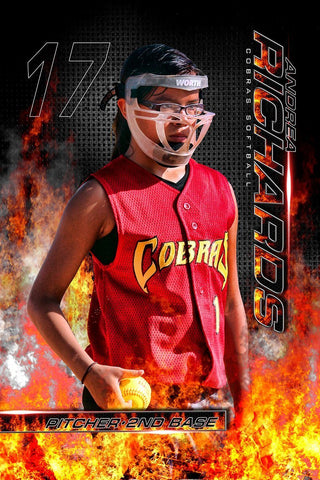 Hot Streak - MVP Series - Player Banner & Poster Template V-Photoshop Template - Photo Solutions