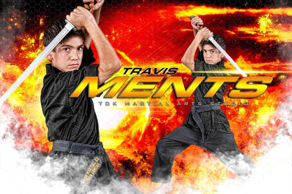 Martial Arts - MVP Series - Player Banner & Poster Template H-Photoshop Template - Photo Solutions