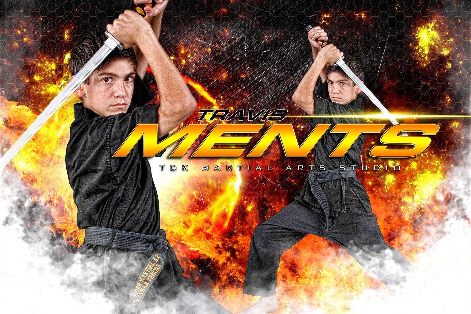 Martial Arts - MVP Series - Player Banner & Poster Template H-Photoshop Template - Photo Solutions
