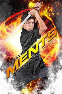 Martial Arts - MVP Series - Player Banner & Poster Template V-Photoshop Template - Photo Solutions