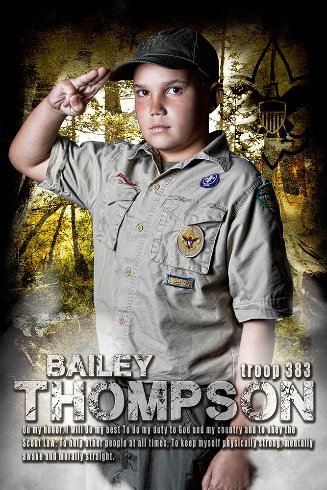 Boy Scouts - MVP Series - Player Banner & Poster Template V-Photoshop Template - Photo Solutions