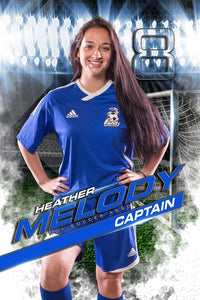 Soccer - MVP Series - Player Banner & Poster Template V-Photoshop Template - Photo Solutions