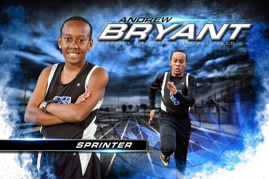 Track & Field - MVP Series - Player Banner & Poster Template H-Photoshop Template - Photo Solutions