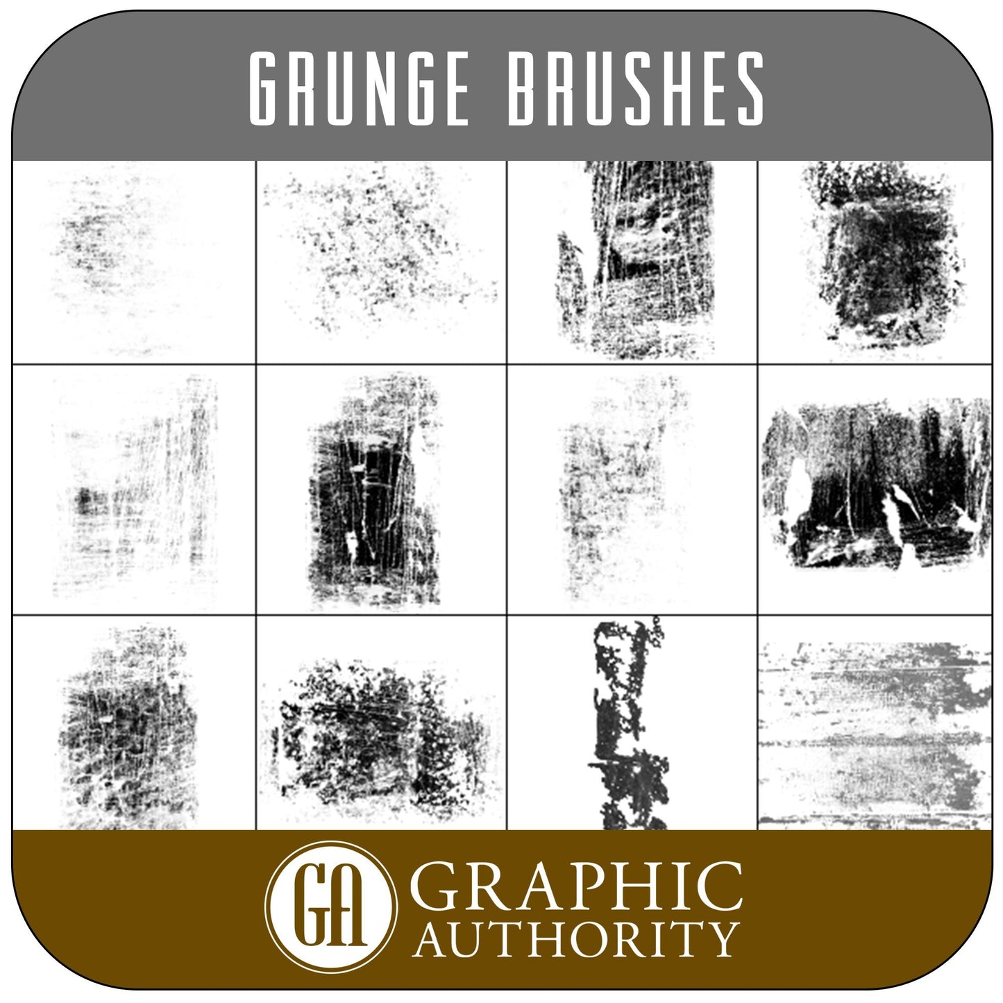 Masterpiece Grunge Photoshop ABR Brushes-Photoshop Template - Graphic Authority