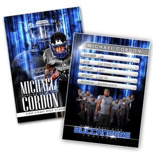 Cinema Series - Fire Sky - Extraction Trading Card Template-Photoshop Template - Photo Solutions
