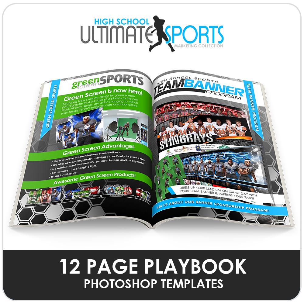 High School Sports Playbook - Ultimate High School Sports Marketing Templates-Photoshop Template - Photo Solutions