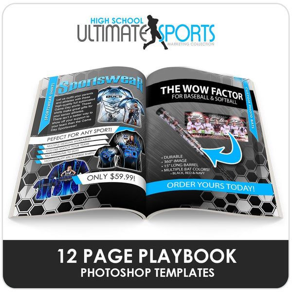 High School Sports Playbook - Ultimate High School Sports Marketing Templates-Photoshop Template - Photo Solutions