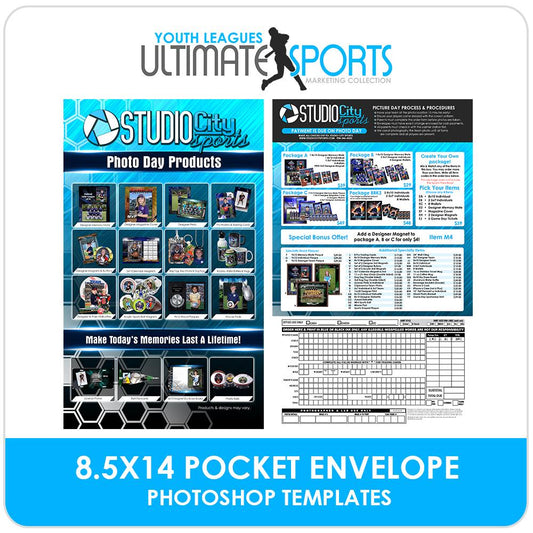 8.5x14 Pocket Order Form - Ultimate Youth Sports Marketing Templates-Photoshop Template - Photo Solutions