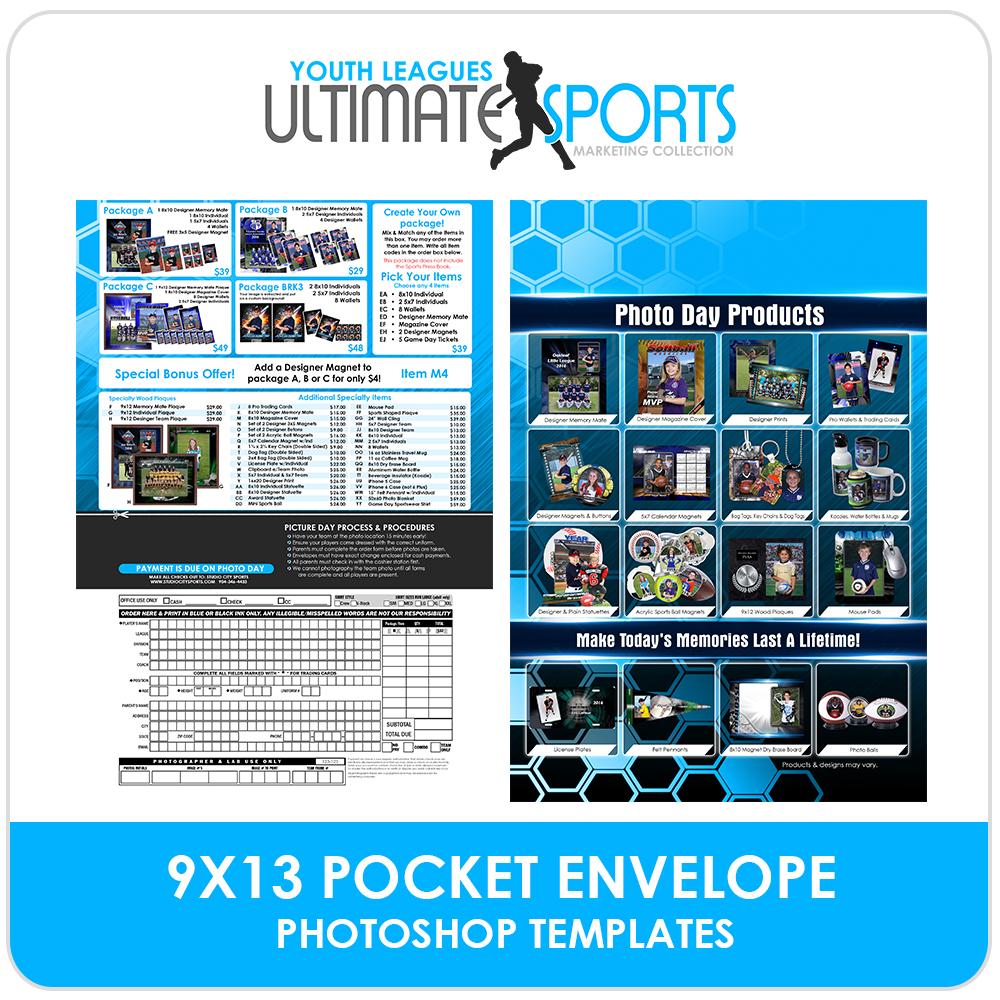 9x13 Pocket Order Form - Ultimate Youth Sports Marketing Templates-Photoshop Template - Photo Solutions